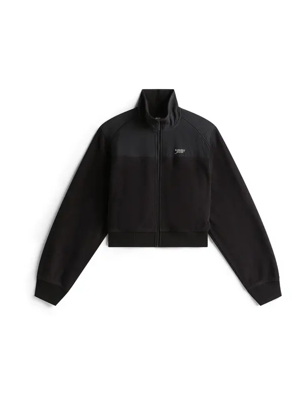 Tommy Jeans Tommy Jeans Jopa iz flisa  črna / bela