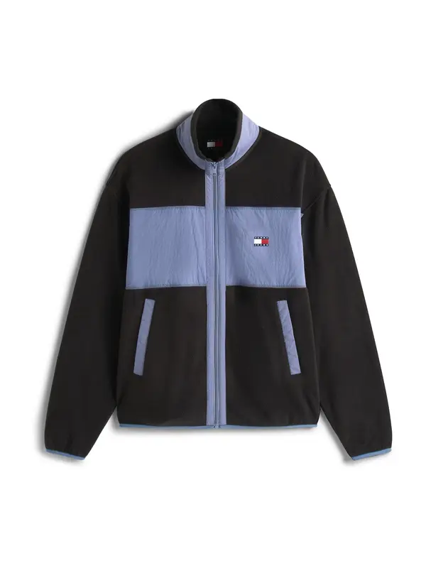 Tommy Jeans Tommy Jeans Jopa iz flisa  golobje modra / črna