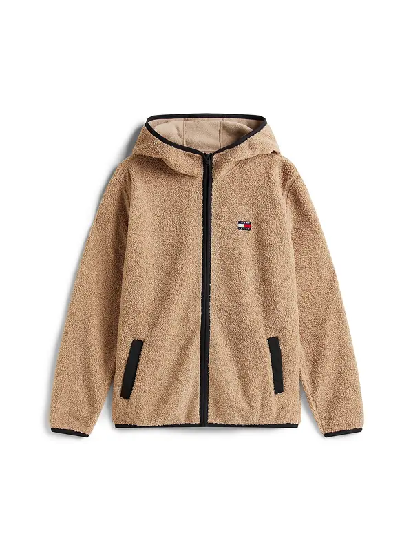 Tommy Jeans Tommy Jeans Jopa iz flisa  temno siva