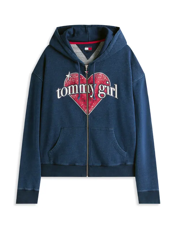 Tommy Jeans Tommy Jeans Jopa na zadrgo  mornarska / magenta / bela