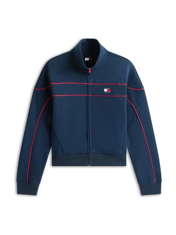 Tommy Jeans Tommy Jeans Jopa na zadrgo  mornarska / rdeča / bela