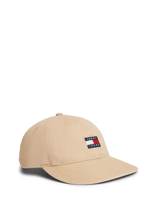 Tommy Jeans Tommy Jeans Kapa 'Heritage'  bež / mornarska / češnjevo rdeča / bela
