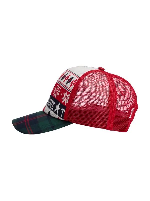 Tommy Jeans Tommy Jeans Kapa  jelka / temno zelena / živo rdeča
