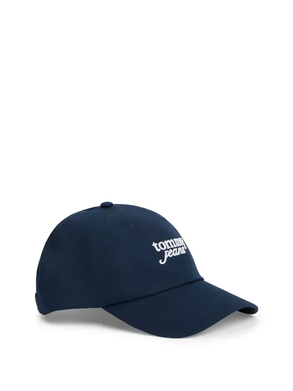 Tommy Jeans Tommy Jeans Kapa 'Logo Embroidery Baseball'  mornarska / bela