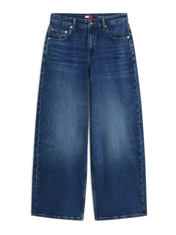 Tommy Jeans Tommy Jeans Kavbojke 'Mid Rise Loose Wide Leg'  temno modra