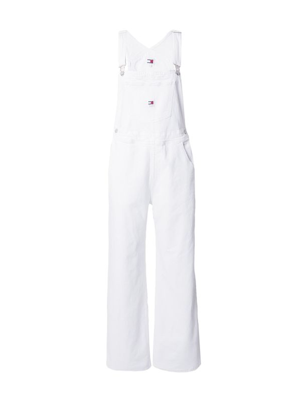 Tommy Jeans Tommy Jeans Kavbojke z naramnicami 'DAISY'  mornarska / rdeča / bel denim