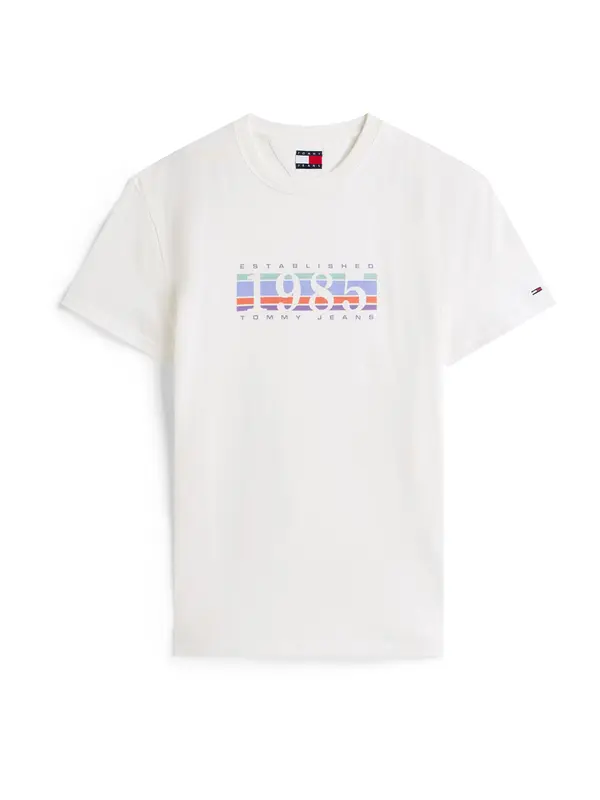 Tommy Jeans Tommy Jeans Majica '1985'  svetlo modra / lila / rdeča / bela