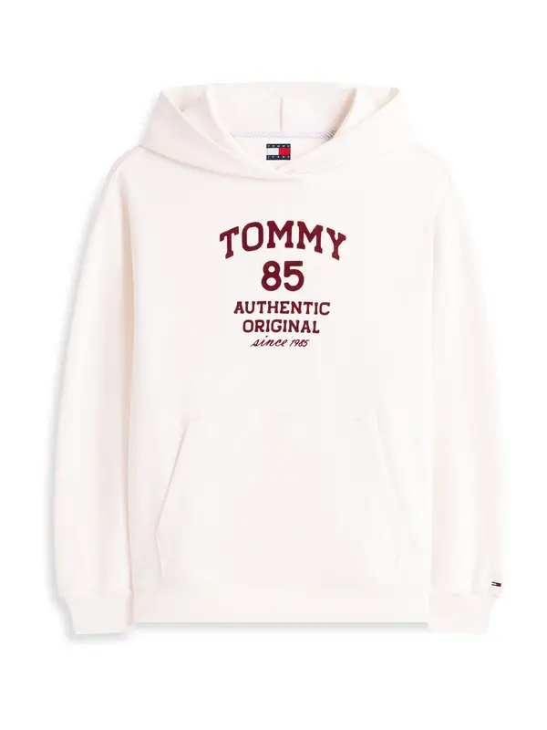 Tommy Jeans Tommy Jeans Majica '85'  bordo / bela
