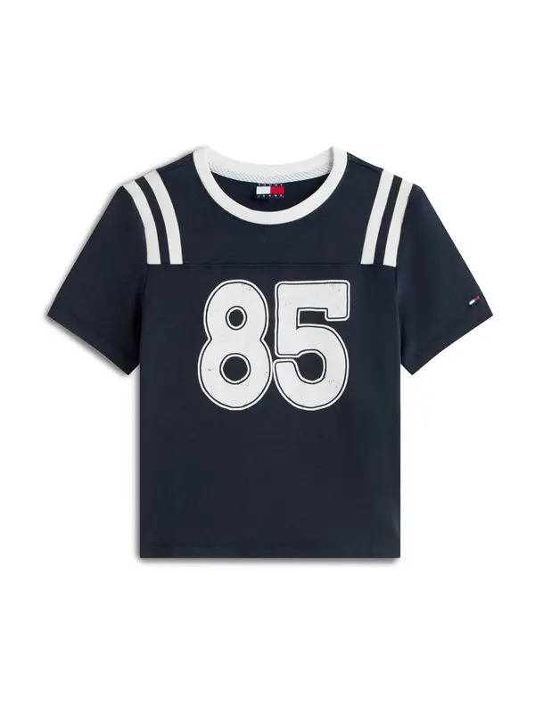 Tommy Jeans Tommy Jeans Majica '85'  temno modra / bela
