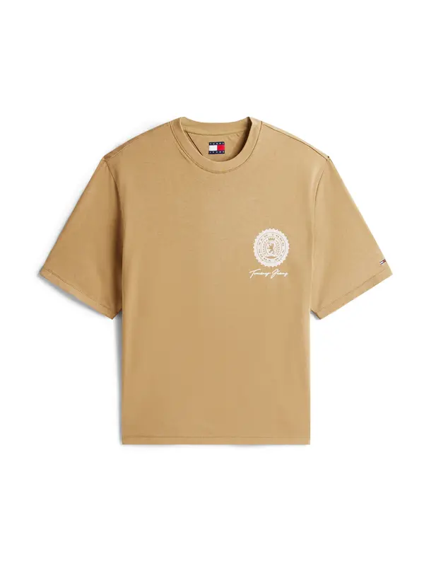 Tommy Jeans Tommy Jeans Majica '90S'  bež / bela
