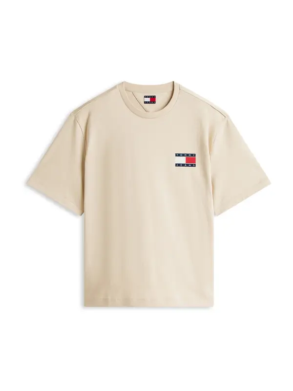 Tommy Jeans Tommy Jeans Majica '90S'  bež / mornarska / rdeča / bela