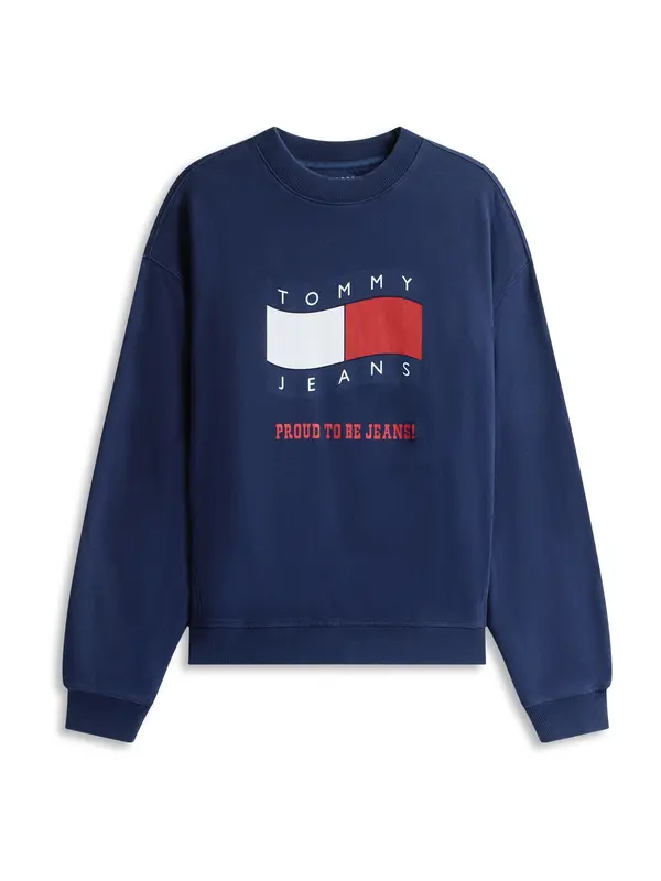 Tommy Jeans Tommy Jeans Majica '90S'  mornarska / rdeča / bela