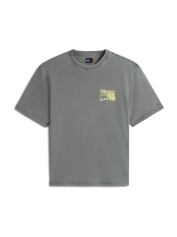 Tommy Jeans Tommy Jeans Majica '90S'  svetlo modra / rumena / bazaltno siva