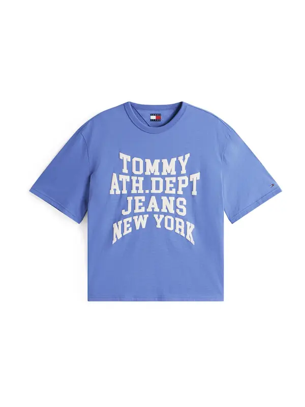 Tommy Jeans Tommy Jeans Majica '90S VARSITY'  kraljevo modra / bela