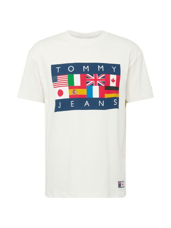 Tommy Jeans Tommy Jeans Majica 'ARCHIVE GAMES'  marine / rumena / rdeča / bela