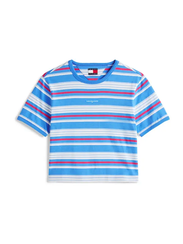 Tommy Jeans Tommy Jeans Majica  azur / golobje modra / rdeča / bela