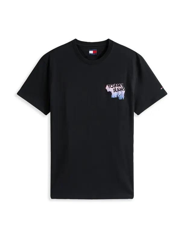 Tommy Jeans Tommy Jeans Majica  azur / majnica / roza / črna