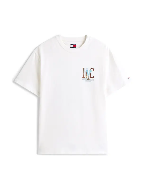 Tommy Jeans Tommy Jeans Majica  azur / opal / temno rdeča / bela