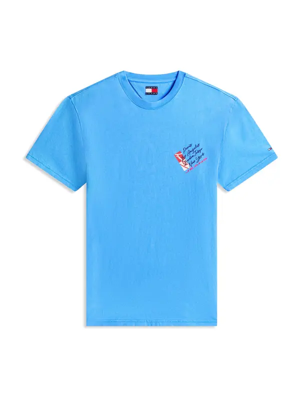 Tommy Jeans Tommy Jeans Majica  azur / rdeča / črna / bela