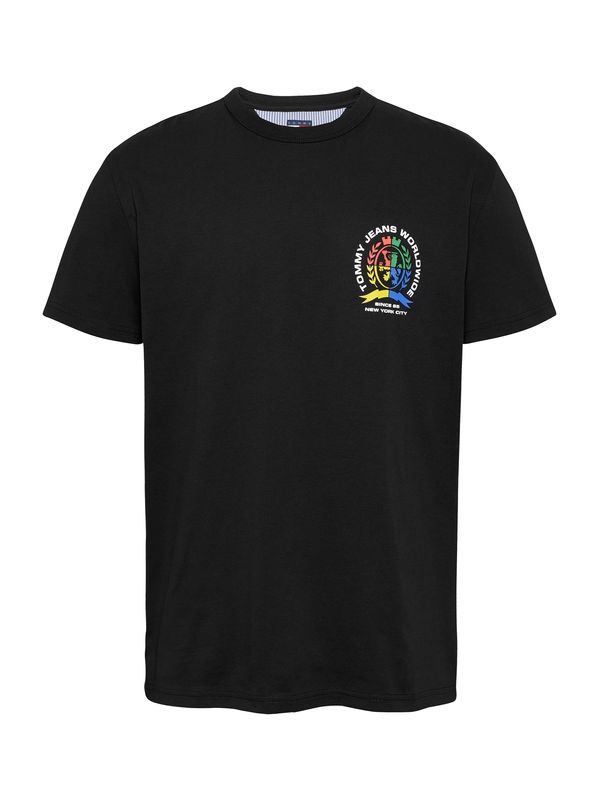 Tommy Jeans Tommy Jeans Majica  azur / rumena / črna / bela