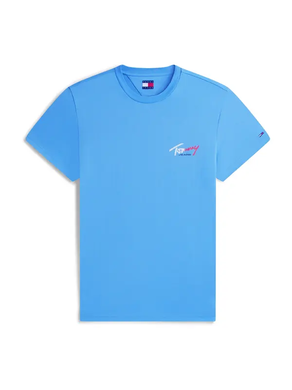 Tommy Jeans Tommy Jeans Majica  azur / svetlo rdeča / bela