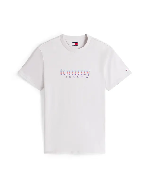 Tommy Jeans Tommy Jeans Majica  azur / svetlo siva / lila / oranžna