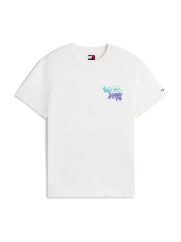Tommy Jeans Tommy Jeans Majica  azur / svetlo zelena / lila / bela