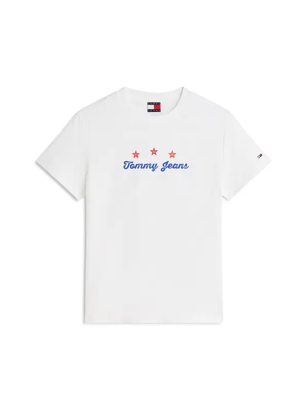 Tommy Jeans Tommy Jeans Majica 'Back Logo Graphic'  temno modra / rdeča / bela