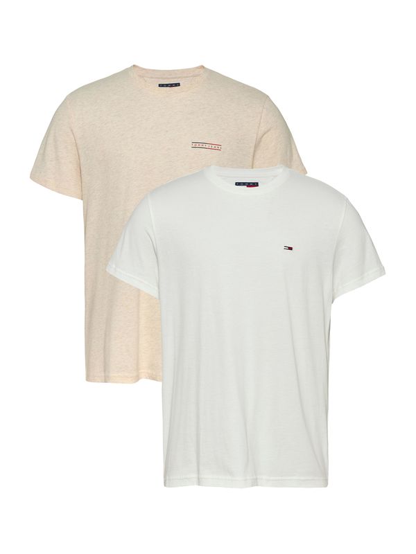 Tommy Jeans Tommy Jeans Majica  bež / bela