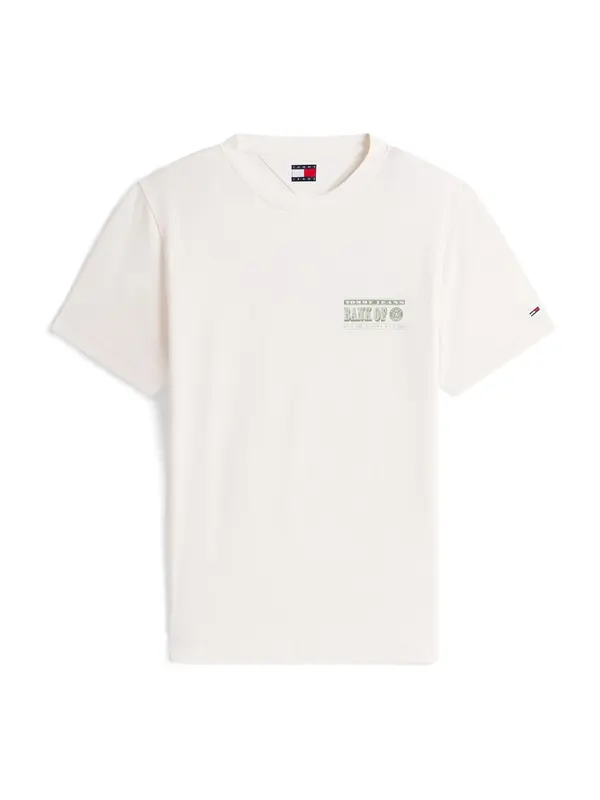 Tommy Jeans Tommy Jeans Majica 'BILLS'  zelena / bela