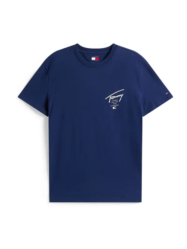 Tommy Jeans Tommy Jeans Majica 'City'  mornarska / bela