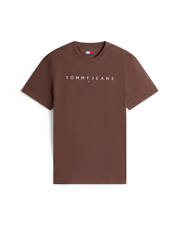 Tommy Jeans Tommy Jeans Majica  čokolada / bela