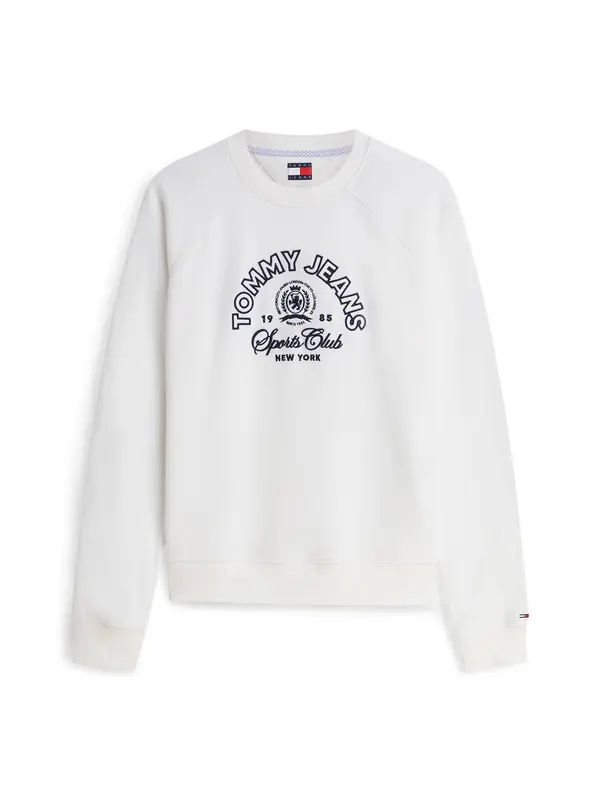 Tommy Jeans Tommy Jeans Majica 'Crest Logo'  nočno modra / bela