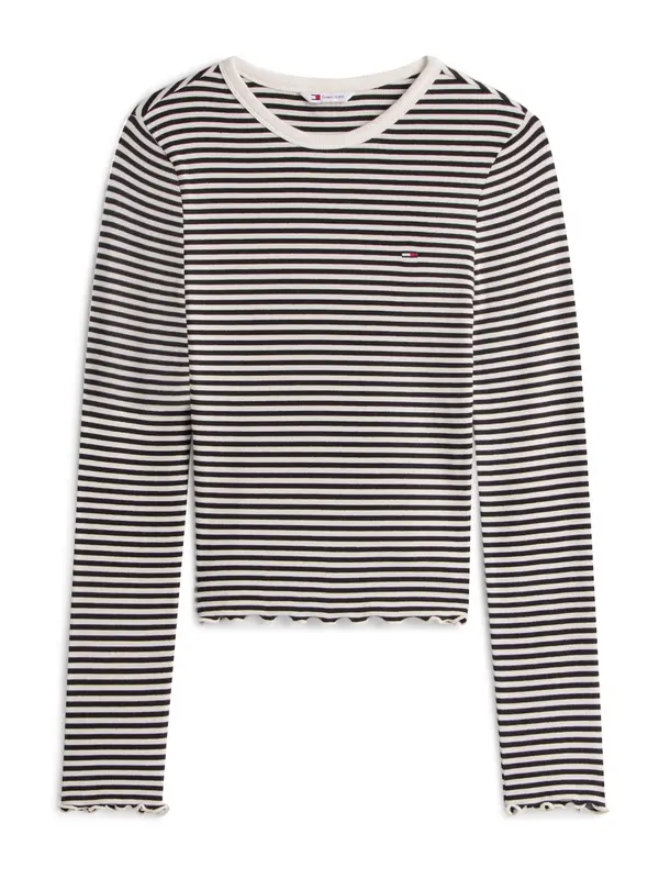Tommy Jeans Tommy Jeans Majica  črna / bela