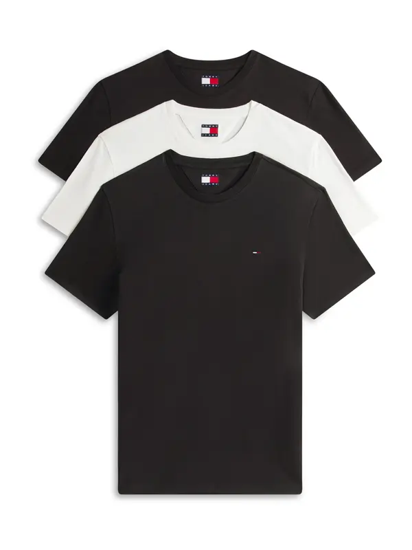 Tommy Jeans Tommy Jeans Majica  črna / bela