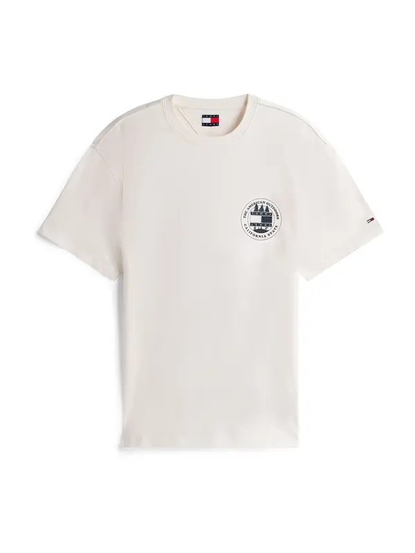 Tommy Jeans Tommy Jeans Majica  črna / bela