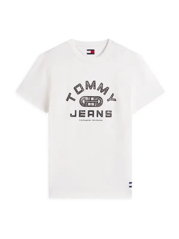 Tommy Jeans Tommy Jeans Majica  črna / bela