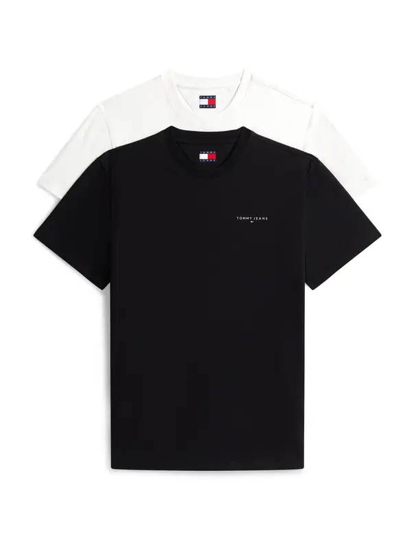 Tommy Jeans Tommy Jeans Majica  črna / bela
