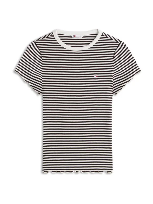 Tommy Jeans Tommy Jeans Majica  črna / bela
