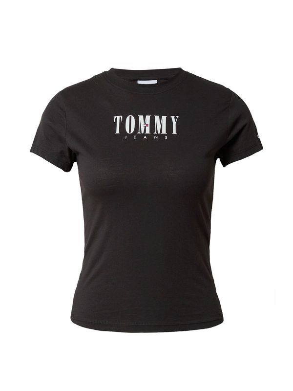 Tommy Jeans Tommy Jeans Majica  črna / bela