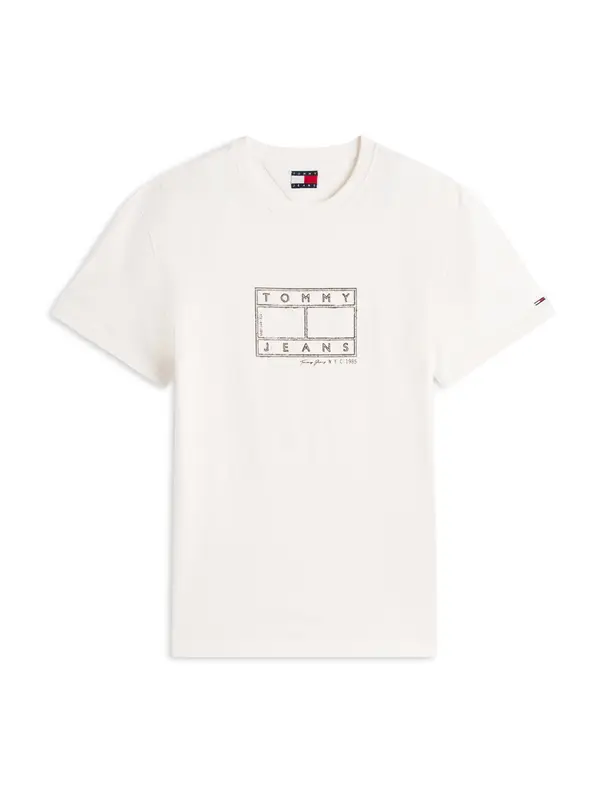 Tommy Jeans Tommy Jeans Majica  črna / naravno bela