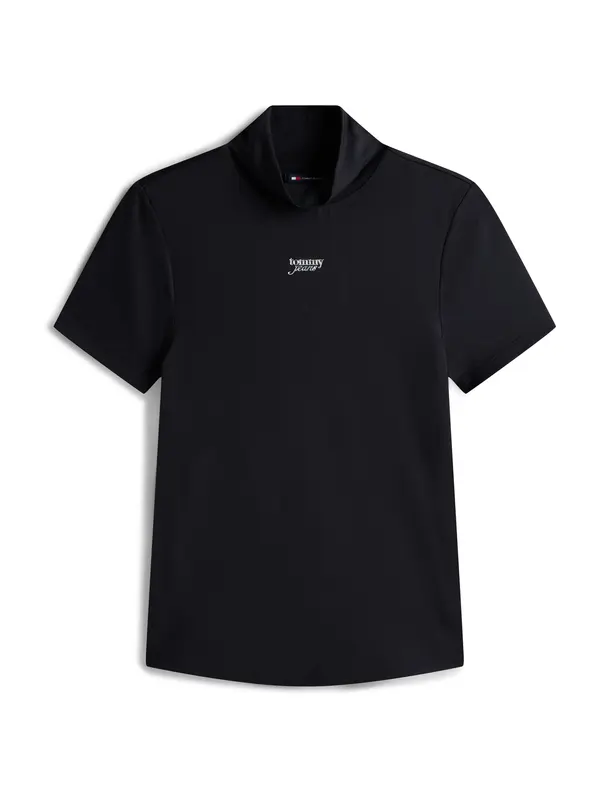 Tommy Jeans Tommy Jeans Majica  črna / srebrna