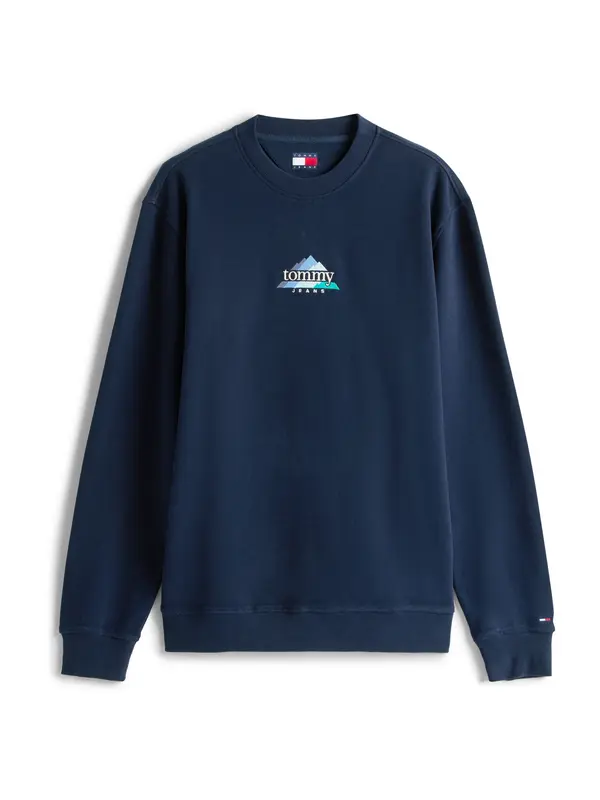 Tommy Jeans Tommy Jeans Majica 'DNA PLAY'  mornarska / voda / svetlo modra / bela