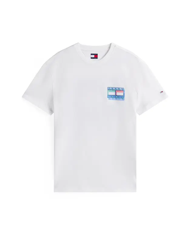 Tommy Jeans Tommy Jeans Majica  ecru / kraljevo modra / svetlo zelena / svetlo rdeča