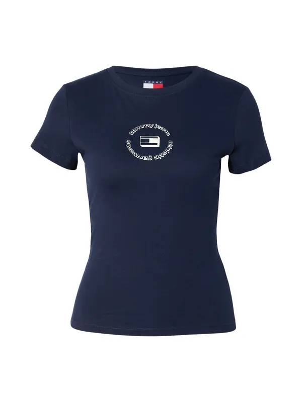 Tommy Jeans Tommy Jeans Majica 'ESS'  marine / bela