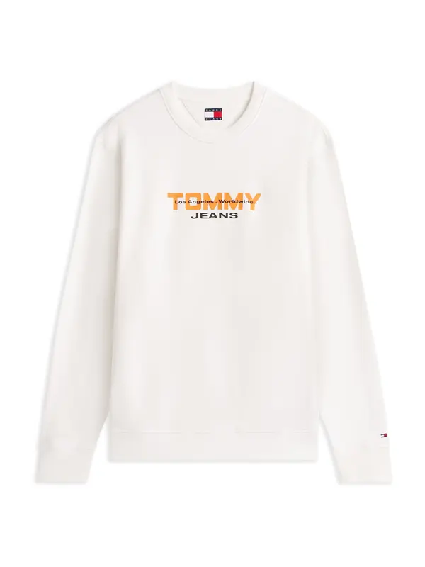 Tommy Jeans Tommy Jeans Majica 'ESS'  oranžna / črna / bela