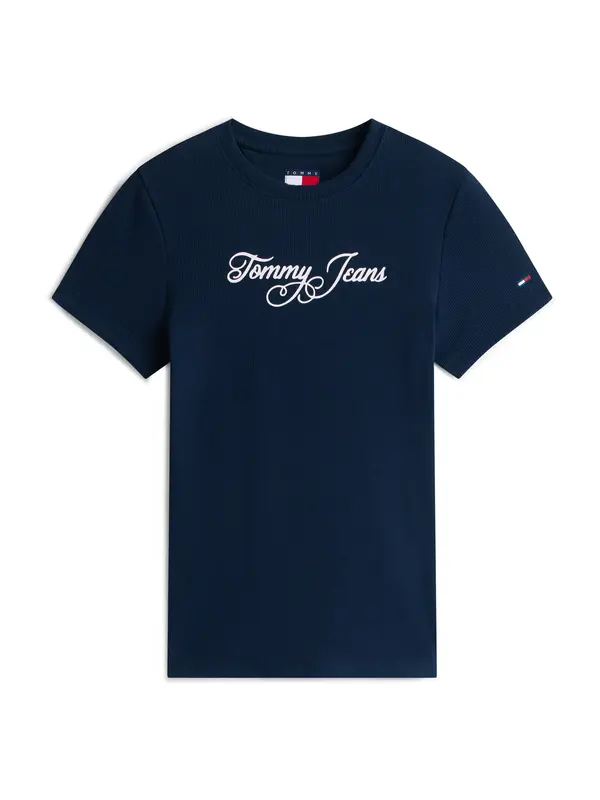 Tommy Jeans Tommy Jeans Majica 'ESS'  temno modra / bela