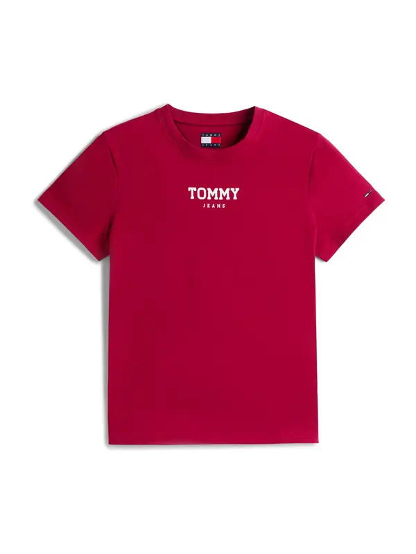 Tommy Jeans Tommy Jeans Majica 'ESSENTIAL'  jagoda / bela