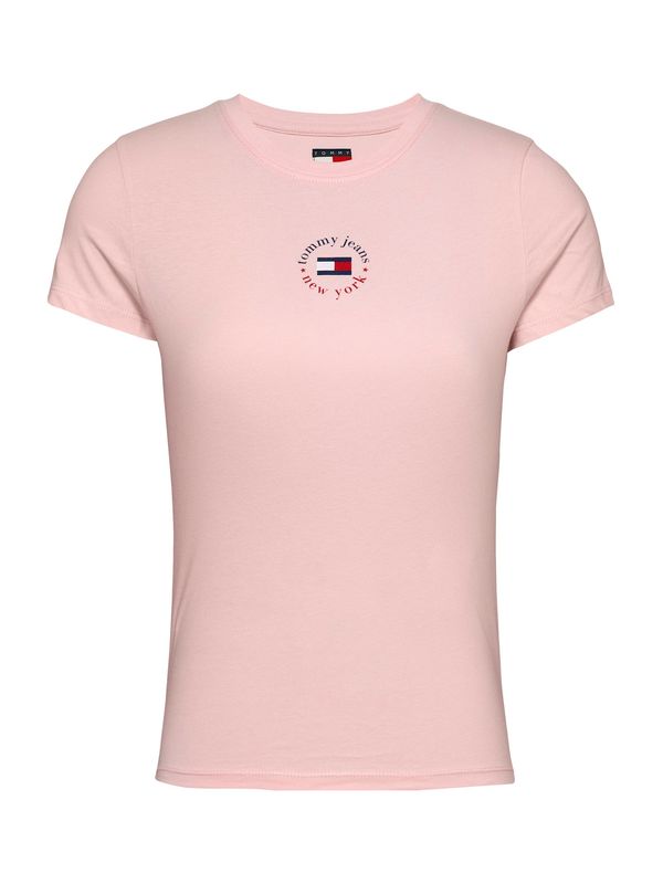 Tommy Jeans Tommy Jeans Majica 'ESSENTIAL'  marine / rosé / rdeča