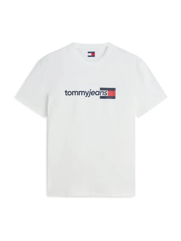 Tommy Jeans Tommy Jeans Majica 'Essential'  mornarska / rdeča / bela